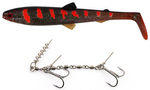Zestaw Guma Westin BullTeez Shadtail 24cm | Motoroil Blood + Dozbrojka Vis Vangen