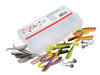 Zestaw Berkley Pulse Shad Box Mix 11cm | 12 szt. + 4 główki