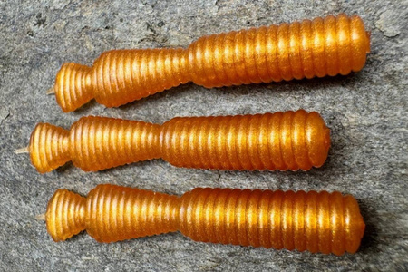 Guma Great Fish GF2 Leech 6cm | Gold | rybny | 10 szt.