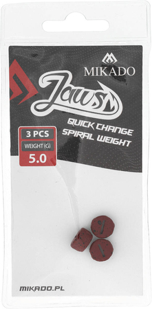 Wymienne obciążenie do wkrętów Mikado Jaws Quick Change Spiral - 5g - 3szt.