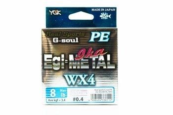 Plecionka YGK G-Soul Egi – Metal WX4-150m PE 0.4/8lb