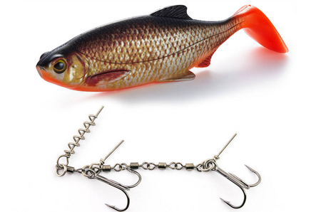 Zestaw Guma Westin Ricky the Roach ST 18cm | Real Rudd - 1szt + Dozbrojka Vis Vangen