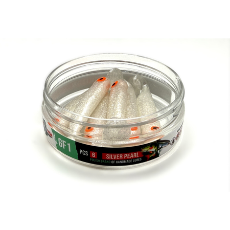 Guma Great Fish GF1 Ripper 7cm | Silver Pearl | Krewetkowy | 6 szt. | Typ Od Ryb Special Edition