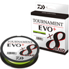 Plecionka Daiwa Tournament X8 Braid Evo+ 0.08mm | 6.70kg | 135m | Chartreuse