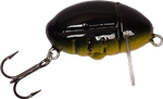 Wobler smużak A.J Lures Pimp 2.5cm - Czarny z Żółtym Brzuszkiem