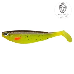 Guma Berkley Sick Flanker 10cm | Brown Chartreuse