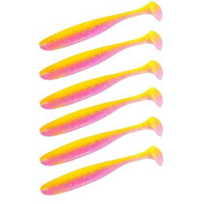 Guma Keitech Easy Shiner 4.5" | 11,43cm | LT#31 Yellow Pink | 6 szt.