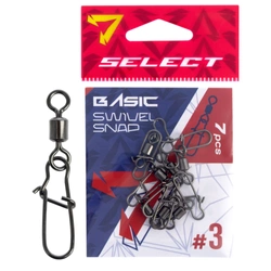 Select Agrafka  z krętlikiem Basic  Swivel Snap #3 (7 szt/opak)