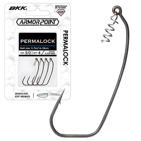 Haczyki offsetowe BKK Permalock | #5/0 | 4 szt.