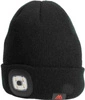 Czapka zimowa z latarką MIKADO Beanie - czarna
