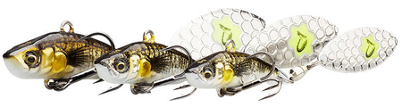.Wirujący ogonek Savage Gear 3D Sticklebait Tailspin 9g | Black Silver