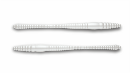 Przynęta Libra Lures Dying Worm 7cm | 004 - Silver Pearl | brak zapachu | 15 szt.