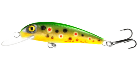 Wobler Wob-Art Strzebla 6cm | pływający | Pstrąg Green