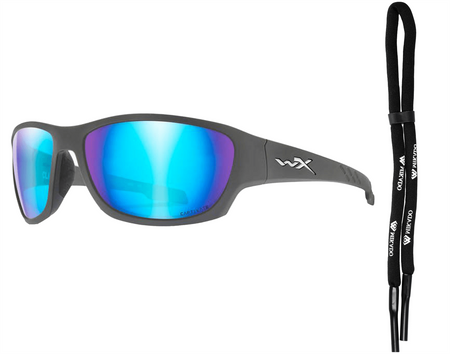 Okulary Wiley X Climb Captivate | Blue Mirror | Matte Grey Frame