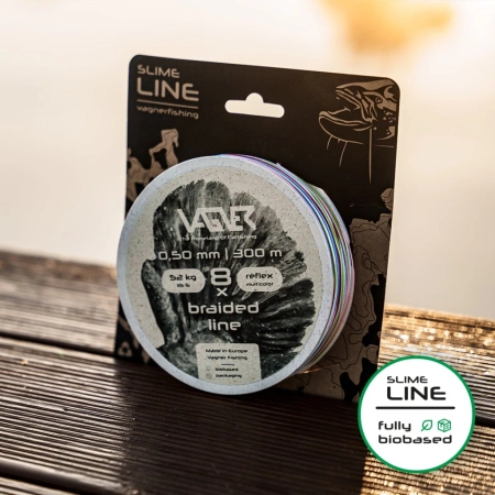 Plecionka sumowa VAGNER Braided Slime Line / 0.60mm / 63kg / 300m / Multikolor