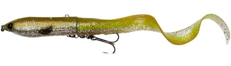 Przynęta Savage Gear 3D Hard Eel 2+1 17cm | SS | Green Silver Ayu