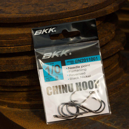 Haczyki BKK Chinu Diamond | #1/0 | 8 szt.