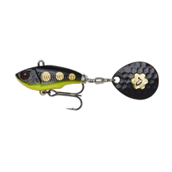 Wirujący ogonek SAVAGE GEAR FAT TAIL SPIN 5.5cm 9g -  Black Magic