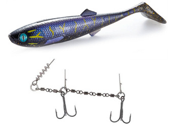 Zestaw guma Mikado SICARIO 22cm/ COSMO BLUE + Dozbrojka Mikado Evo Stinger XL