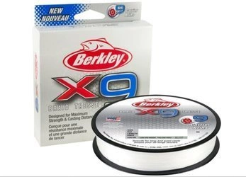 .Plecionka Berkley X9 150m - 0.25mm - 27kg - Crystal