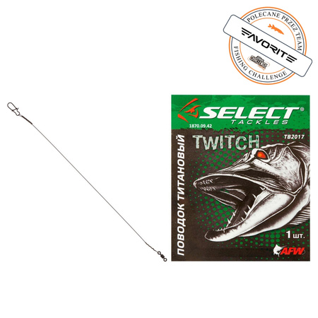 Przypon tytanowy Select 25cm | 12kg | op. 1 szt.