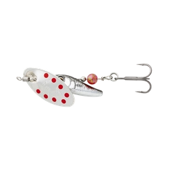 Obrotówka Savage Gear Sticklebait Spinner #1 | Dirty Silver Red