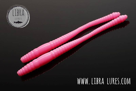 Przynęta Libra Lures Dying Worm 7cm | 017 - Bubble Gum | ser | 15 szt.