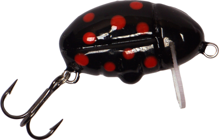 Wobler smużak A.J Lures Pimp 3.5cm - Czarny w Czerwone Kropki
