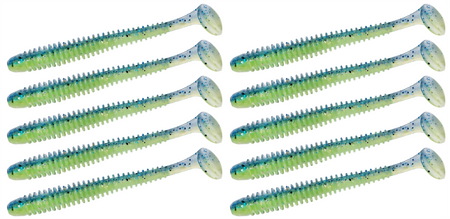 Guma Keitech Swing Impact 3" | 7,2cm | LT#60 Blue X Chart | 10 szt.