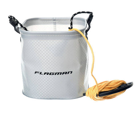 Flagman Grey Eva Bucket Kwadratowe wiadro na wodę / 6L
