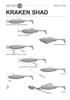 Przynęta Libra Lures Kraken Shad 2" | 5 cm | 033 - Motor Oil Brown | 10 szt.