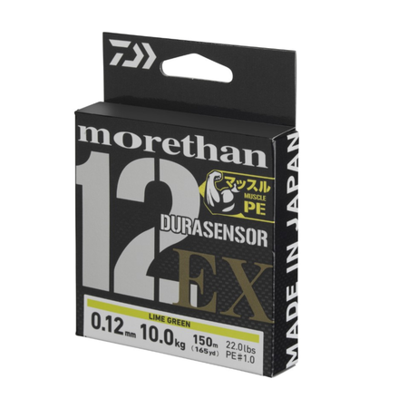 Plecionka Daiwa Morethan DURASENSOR 12 EX+Si3 0.06mm | 150m | Lime Green