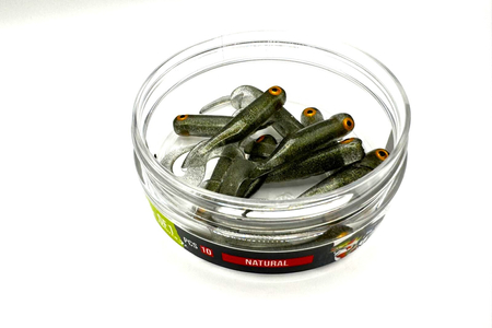 Guma Great Fish GF1 Twister 4,9cm | Natural | bezzapachowy | 10 szt.