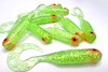 Guma Great Fish GF1 Twister 4,9cm |Glitter Light Green - Rybny- 10 szt.