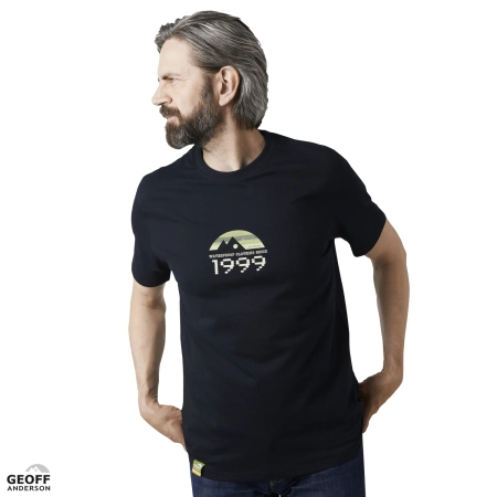 T-shirt Geoff Anderson Organic Tee | Black Retro 1999 | L