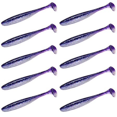 Guma Keitech Easy Shiner 3" | 7,6cm | LT#45 Purple Ice Shad | 10 szt.