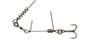 Dozbrojka Savage Gear Corkscrew Stinger 3g 1X #1 35kg RED + BN | 2 szt. | Do gum 16-18cm