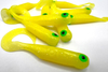 Guma Great Fish GF1 Twister 4,9cm | Yellow | rybny | 10 szt.