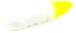 Gumy FishUp Pupa 3,2cm | 1,2" | #131/White/Hot Chartreuse | 8szt.