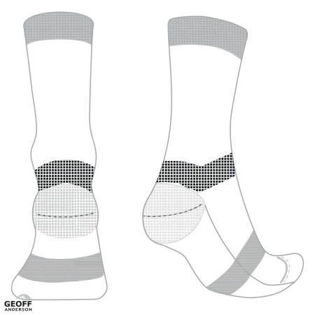 Skarpety Geoff Anderson WizWool LightWeight | Grey | S / 37-40