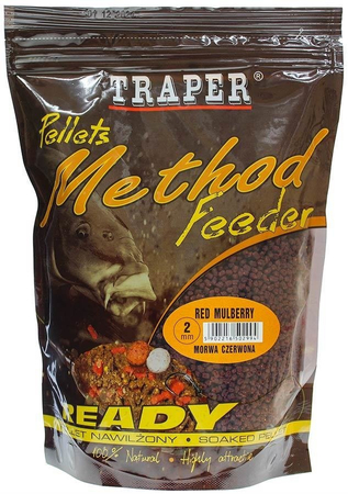 Pellet Traper Method Feeder READY Morwa czerwona 2mm 500g