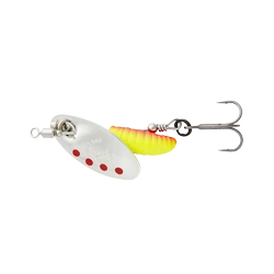 Obrotówka SAVAGE GEAR Grub Spinners #1, 3.8g Silver Red Yellow