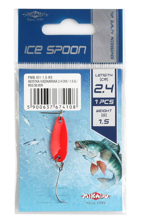 Wahadłówka Mikado Mini Spoon- 2,4cm | 2.5g | czerwono srebrna 