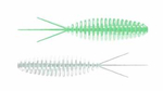 Przynęta Libra Lures Turbo Worm 5.6cm | 000 - Glow UV Green | kryl | 8 szt.