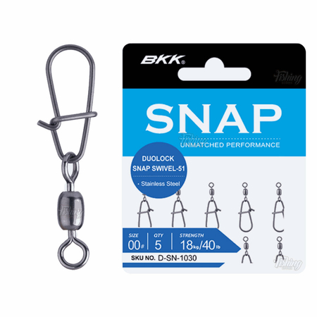 Agrafki BKK Duolock Snap Swivel-51 | #1 | 5 szt.