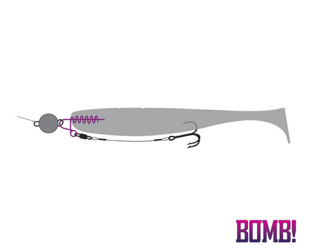 Wkręt do przynęt DELPHIN BOMB! Twisto D-LOCK - 5 szt.