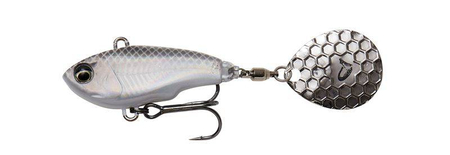 Wirujący ogonek Savage Gear Fat Tail Spin 24g | WHITE SILVER