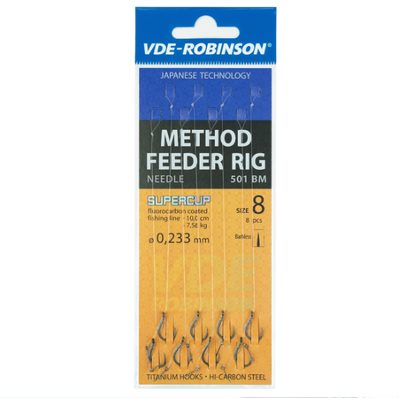 Przypon Robinson VDE-R z bagnetem MF 501BM | #8 | żyłka 0.233mm | 10 szt.