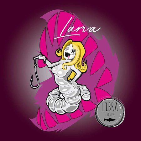 Przynęta Libra Lures Larva 4.5cm | 001 - White | ser | 8 szt.