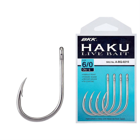 Haczyki sumowe BKK Haku Livebait | #10/0 | 2 szt.